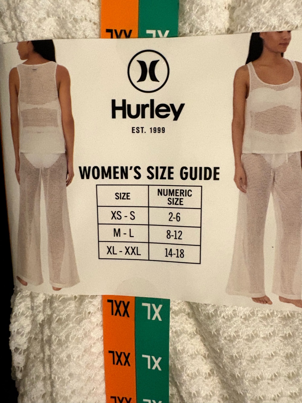 Hurley Women’s Teal 2-Piece Swim Cover-Up Set XL/XXL